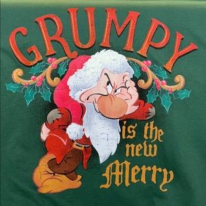 NWOT Men’s Disney Grumpy Christmas Short Sleeve